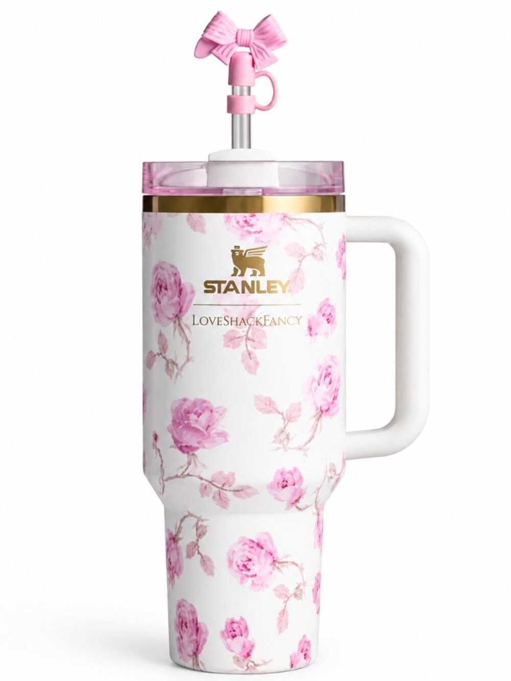 The Stanley x LoveShackFancy Quencher | 40 OZ - Ribbon Rosa